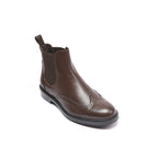 Frank Daniel - Bottes Chelsea À Bout Ailé - Marron Foncé - Homme