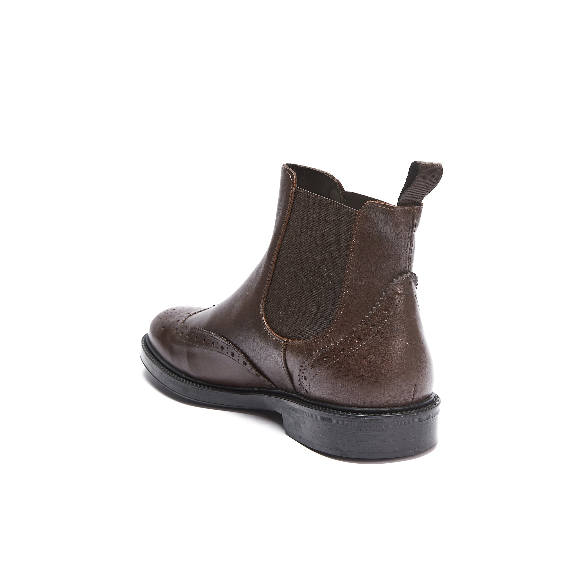 Frank Daniel - Bottes Chelsea À Bout Ailé - Marron Foncé - Homme