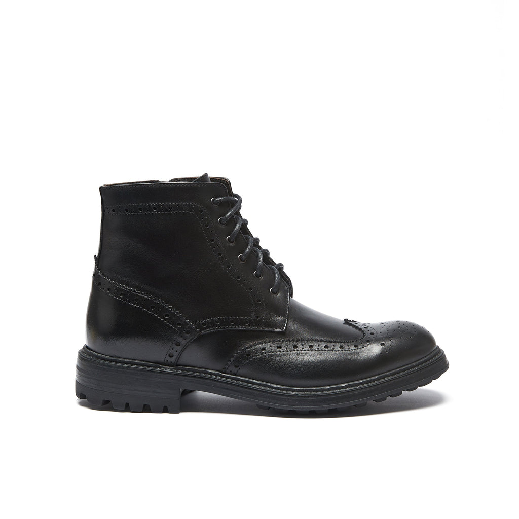 Frank Daniel - Bottines À Enjoliveurs À Ailettes - Noir - Homme