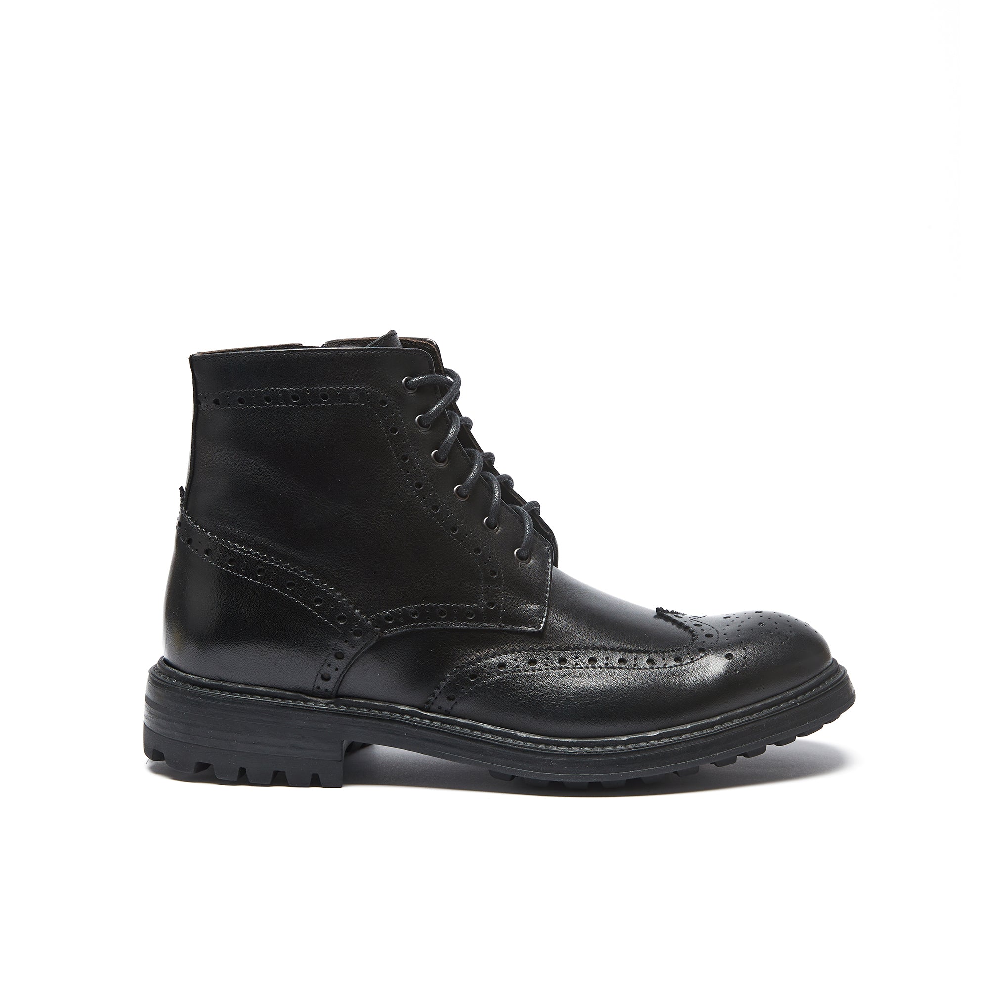 Frank Daniel - Bottines À Enjoliveurs À Ailettes - Noir - Homme