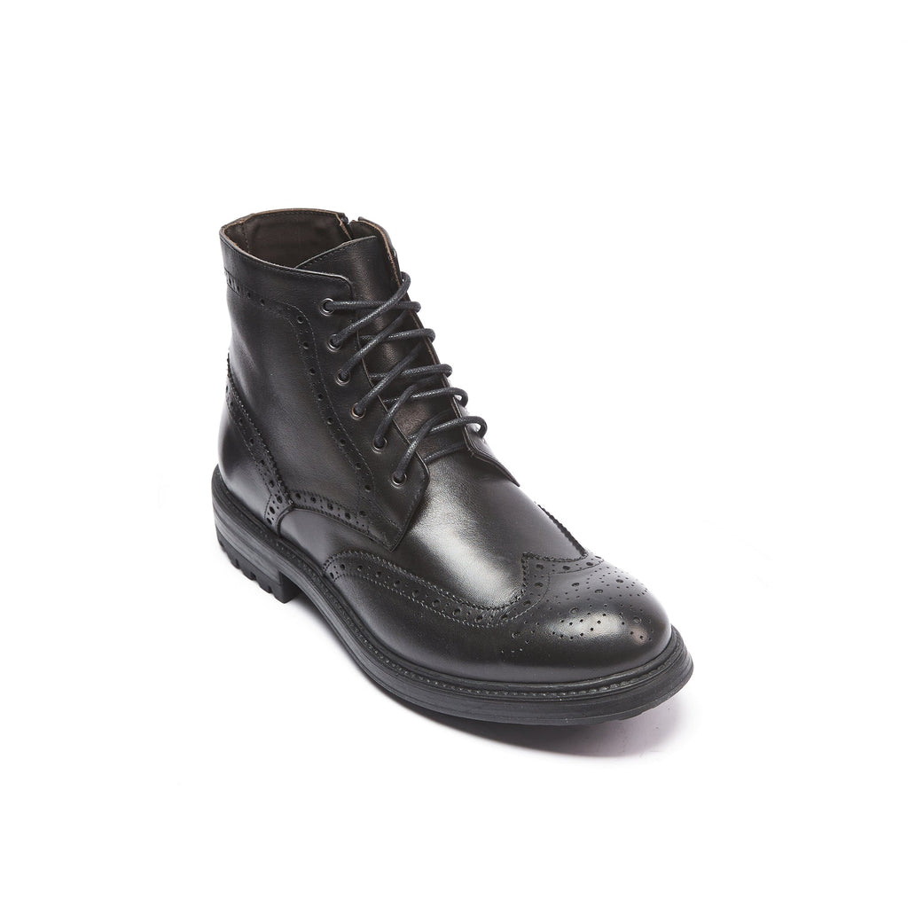 Frank Daniel - Bottines À Enjoliveurs À Ailettes - Noir - Homme