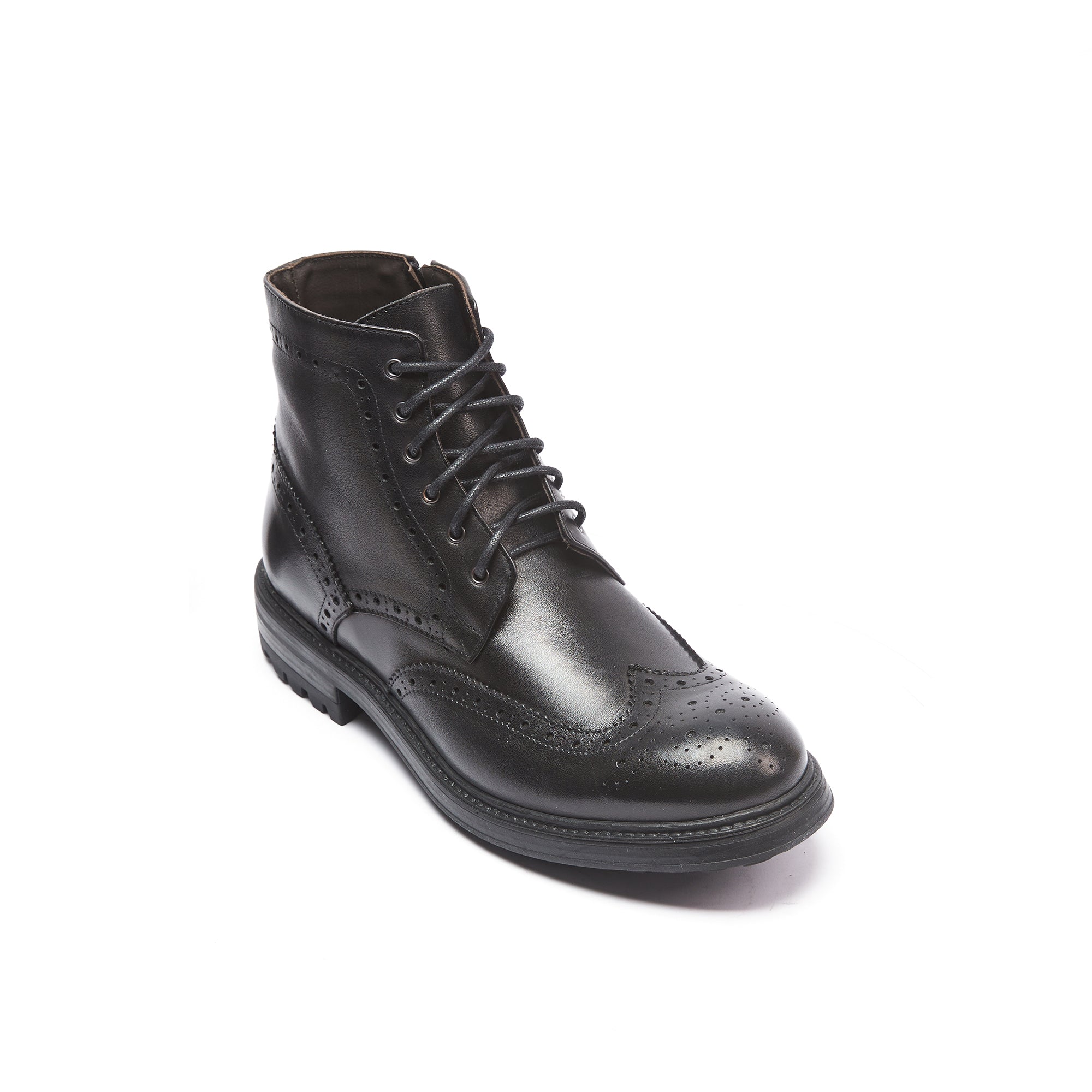 Frank Daniel - Bottines À Enjoliveurs À Ailettes - Noir - Homme