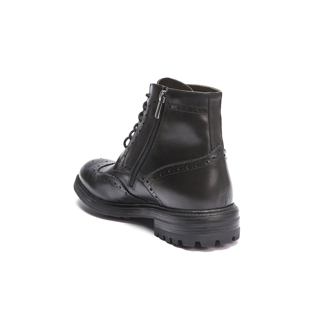 Frank Daniel - Bottines À Enjoliveurs À Ailettes - Noir - Homme