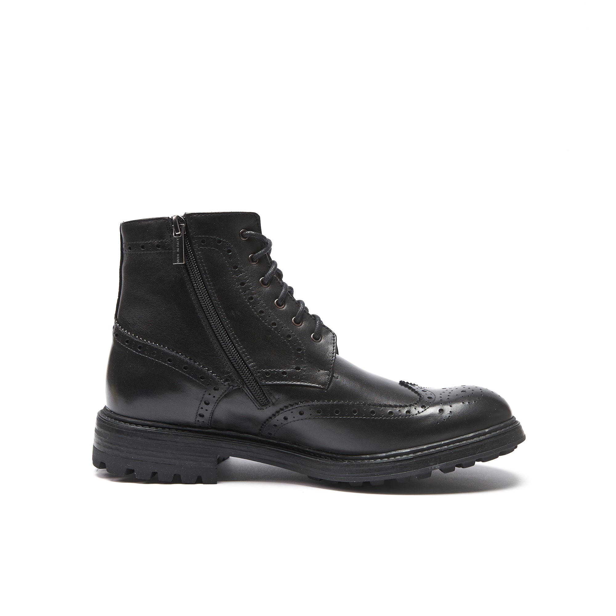 Frank Daniel - Bottines À Enjoliveurs À Ailettes - Noir - Homme