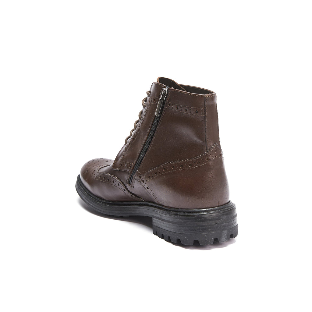 Frank Daniel - Bottines À Ailettes - Marron Foncé - Homme