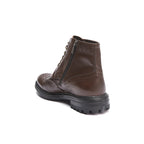 Frank Daniel - Bottines À Ailettes - Marron Foncé - Homme