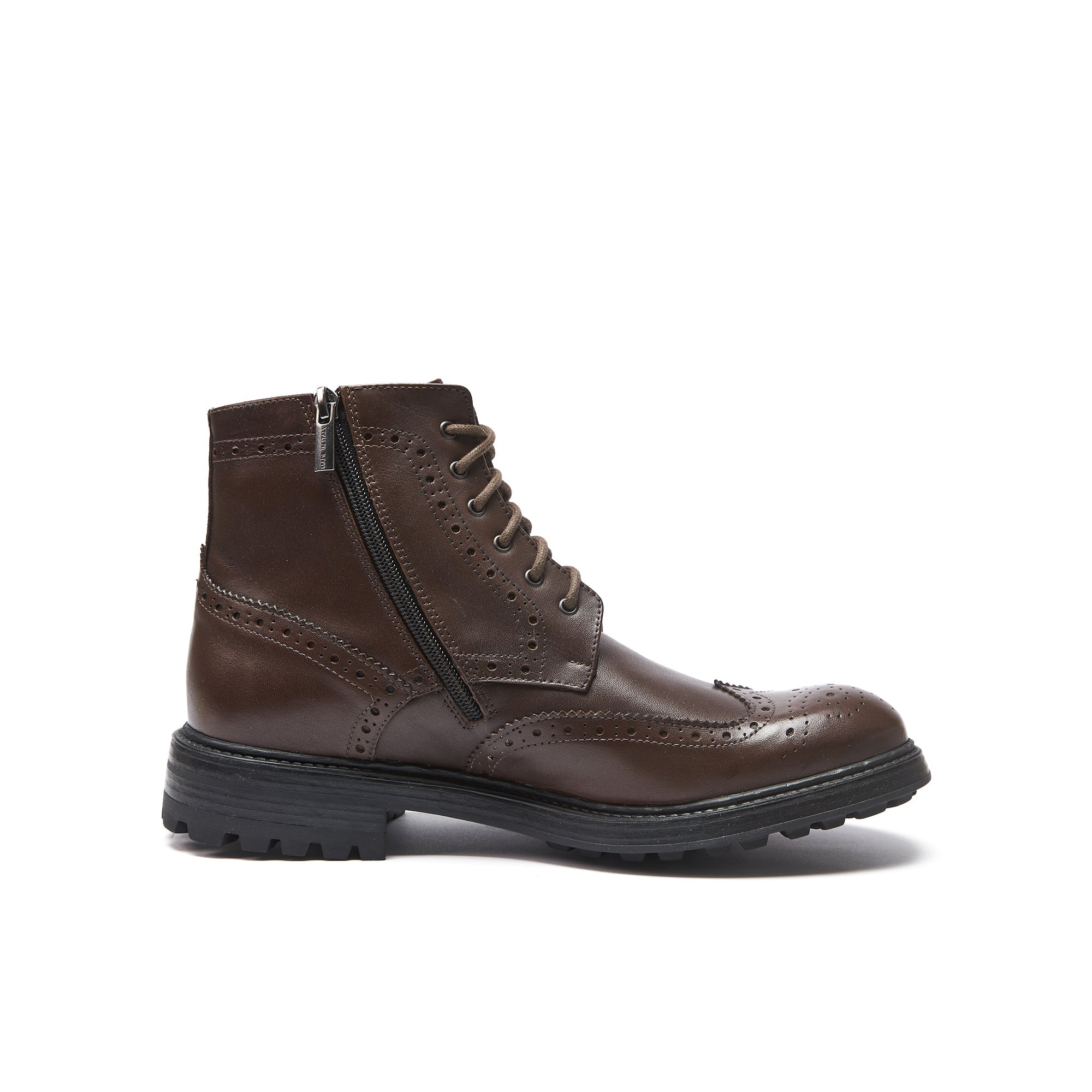 Frank Daniel - Bottines À Ailettes - Marron Foncé - Homme