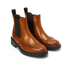 Frank Daniel - Bottes Chelsea À Aile - Marron - Femme