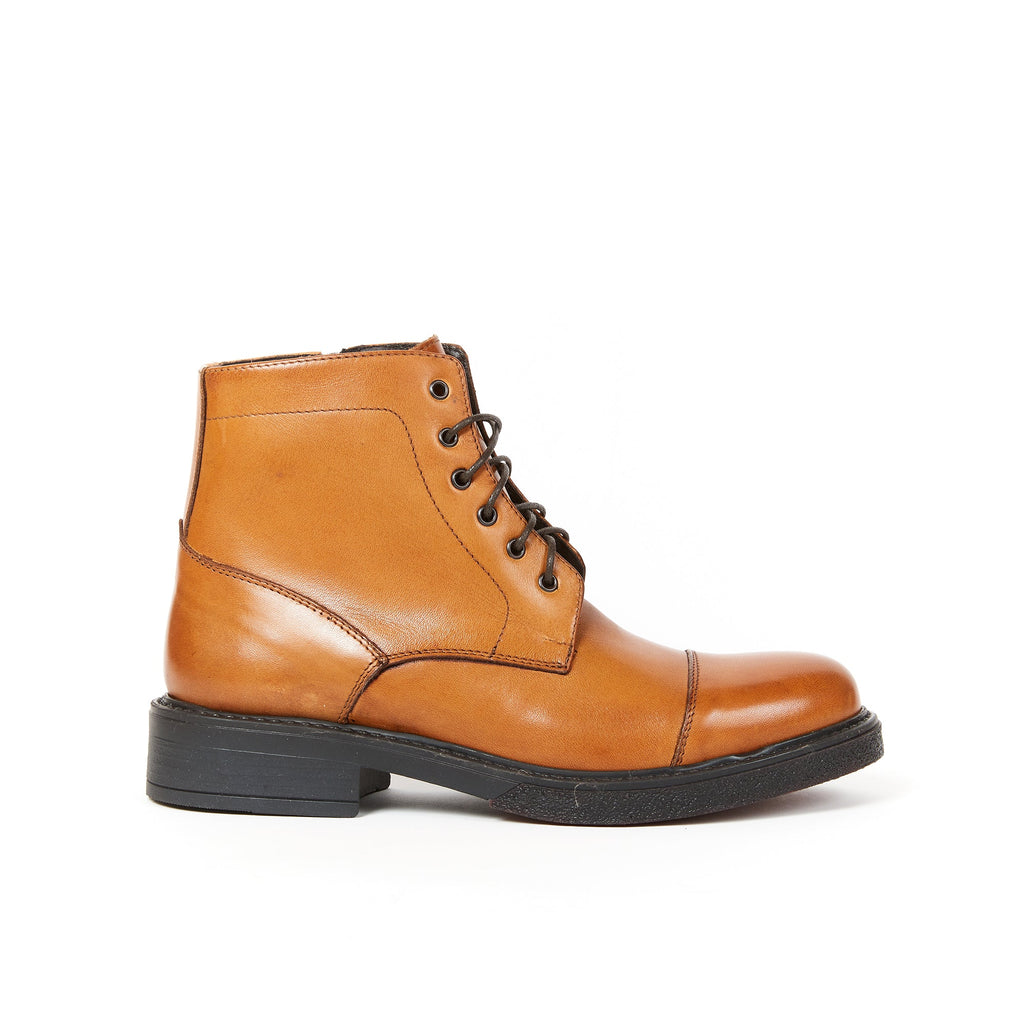 Frank Daniel - Botte À Lacets Et Bout Renforcé - Marron - Femme