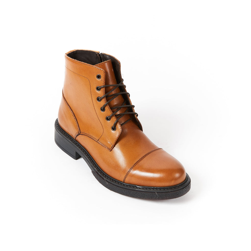 Frank Daniel - Botte À Lacets Et Bout Renforcé - Marron - Femme