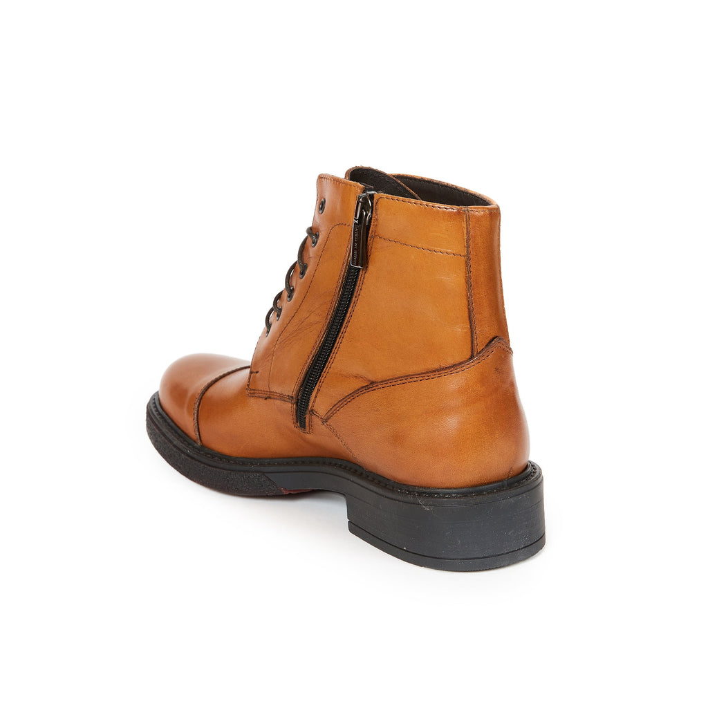 Frank Daniel - Botte À Lacets Et Bout Renforcé - Marron - Femme