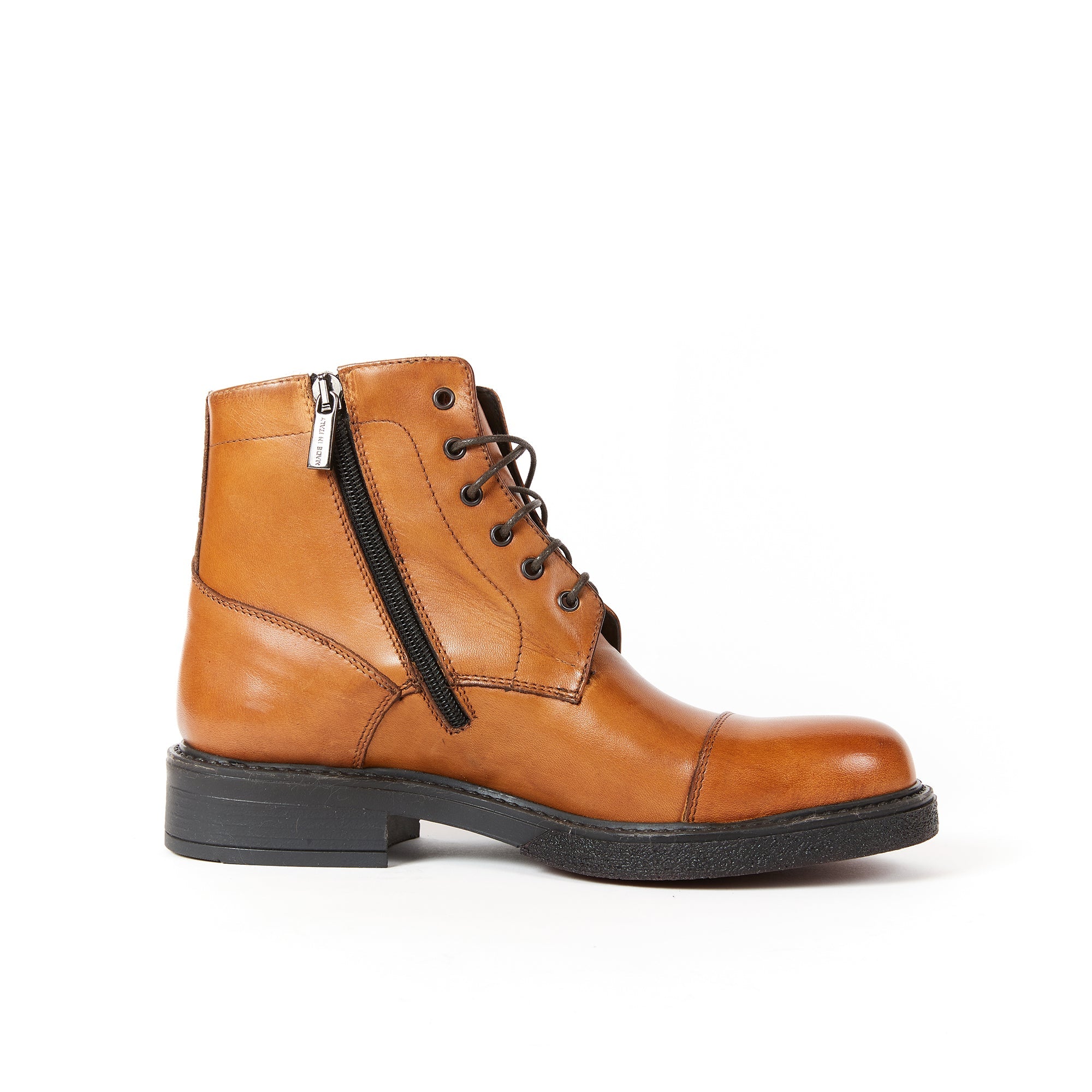 Frank Daniel - Botte À Lacets Et Bout Renforcé - Marron - Femme