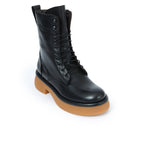 Frank Daniel - Bottines À Lacets Montantes - Noir - Femme