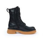 Frank Daniel - Bottines À Lacets Montantes - Noir - Femme