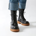 Frank Daniel - Bottines À Lacets Montantes - Noir - Femme