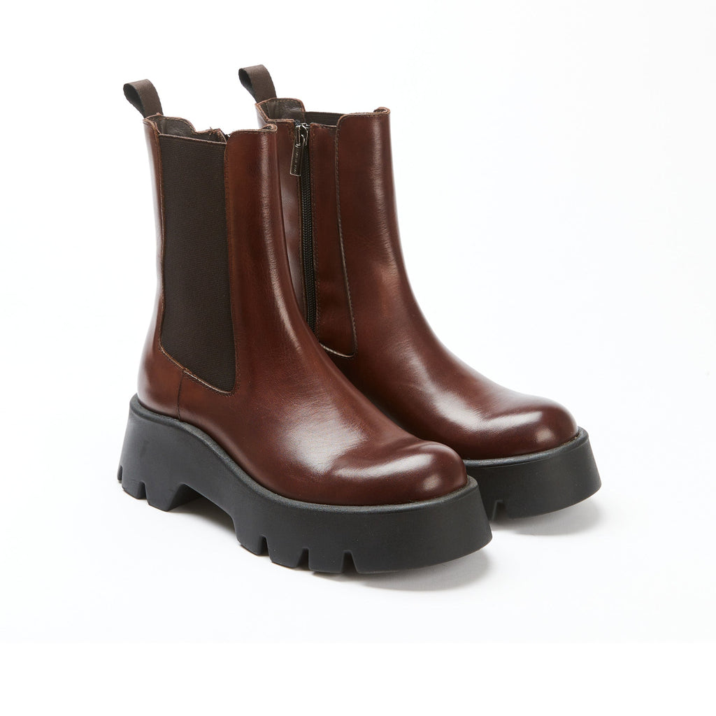 Frank Daniel - Bottes Chelsea - Marron - Femme
