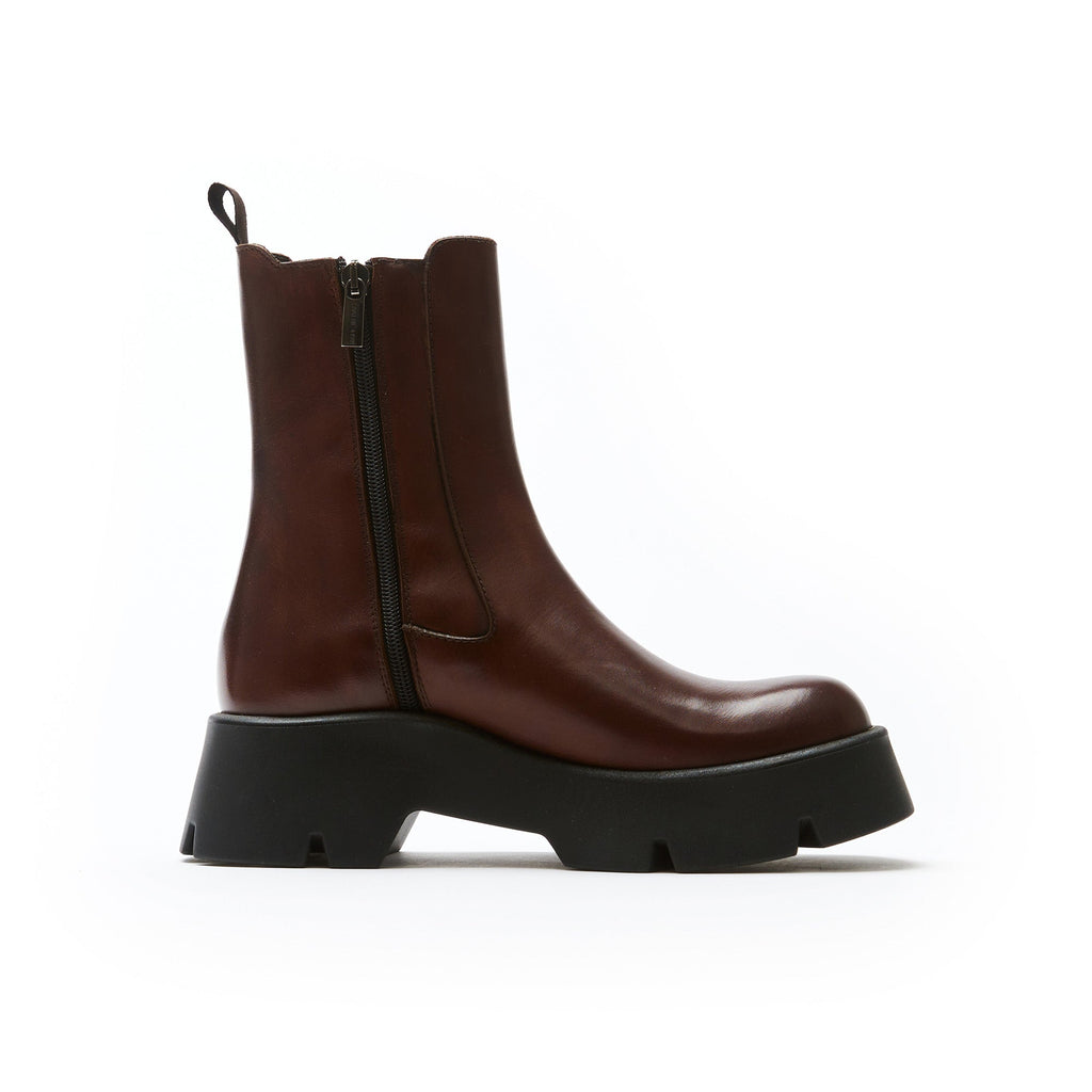 Frank Daniel - Bottes Chelsea - Marron - Femme