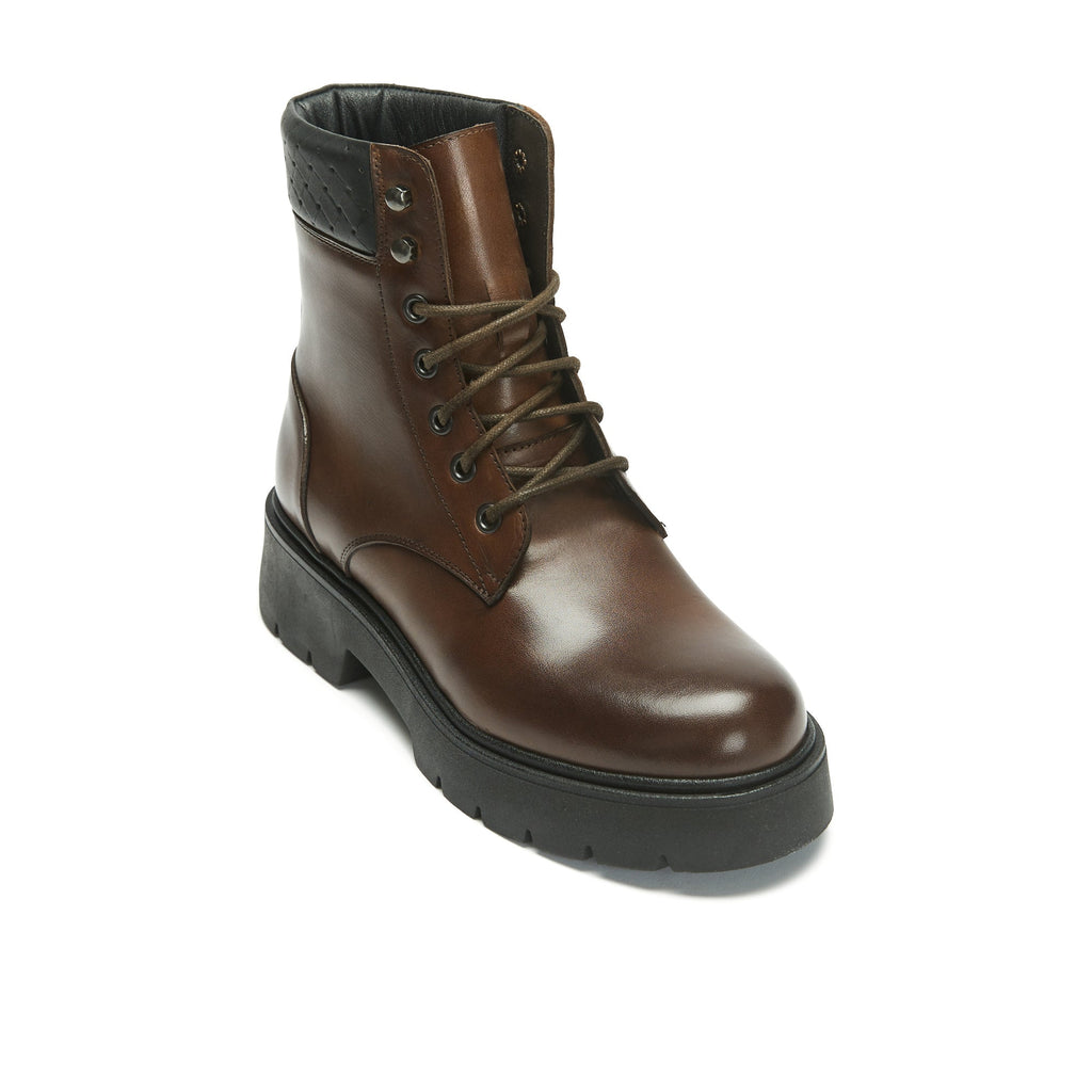 Frank Daniel - Bottine Derby - Marron - Femme