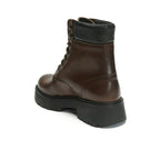 Frank Daniel - Bottine Derby - Marron - Femme