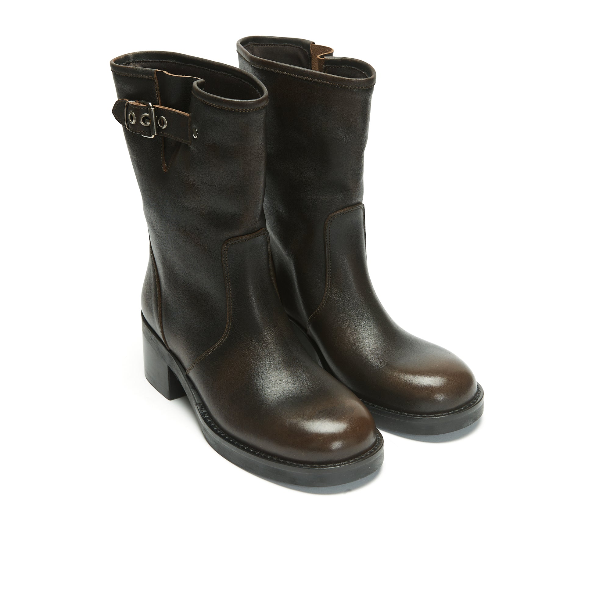 Frank Daniel - Bottes De Motarde - Marron - Femme
