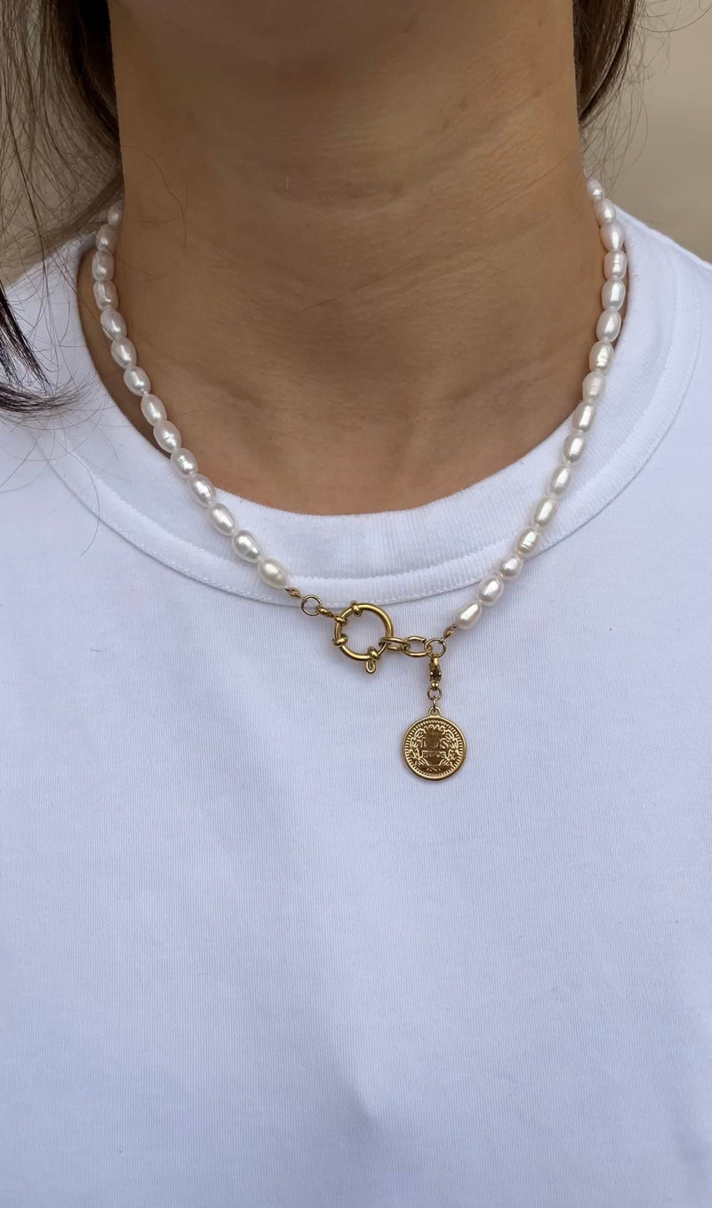 Collier Thin Pearl