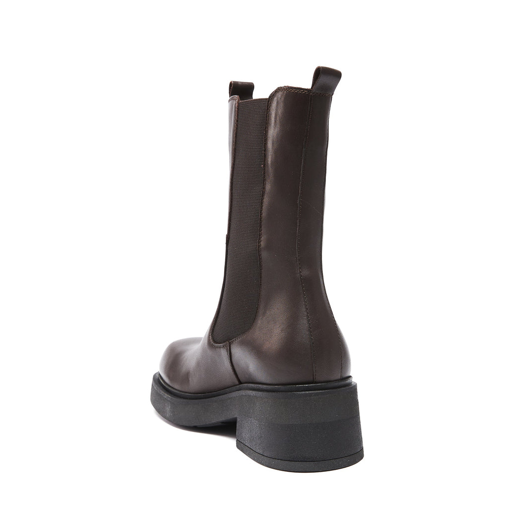 Frank Daniel - Bottes Chealsea - Marron Foncé - Femme