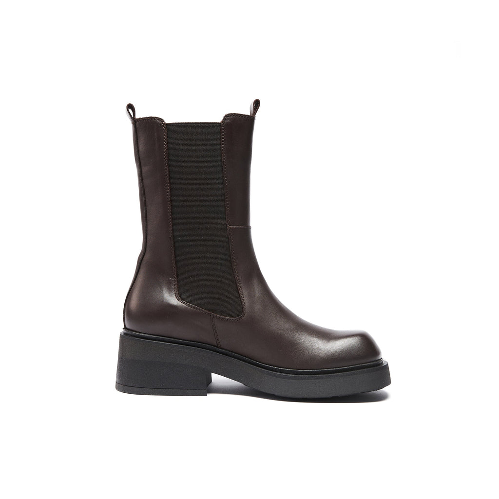 Frank Daniel - Bottes Chealsea - Marron Foncé - Femme