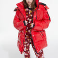 The Kooples - Doudoune À Capuche - Rouge - Femme