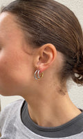 Boucles D'Oreilles Bicolor Thin Classic