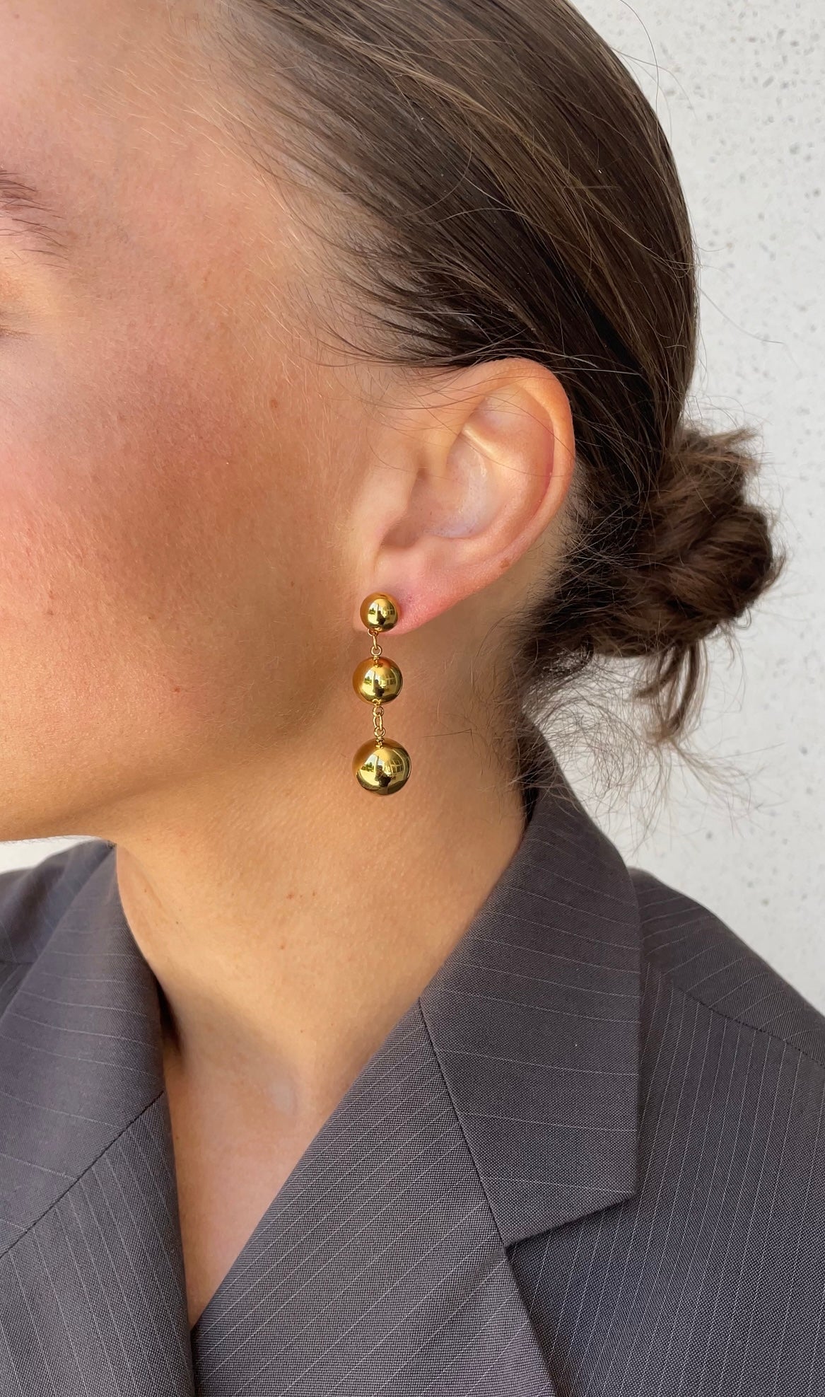 Boucles D'Oreilles Asymmetric Pearl