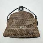 Fendi Baguette Toile Zucchino Jacquard Marron