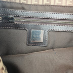 Fendi Baguette Toile Zucchino Jacquard Marron
