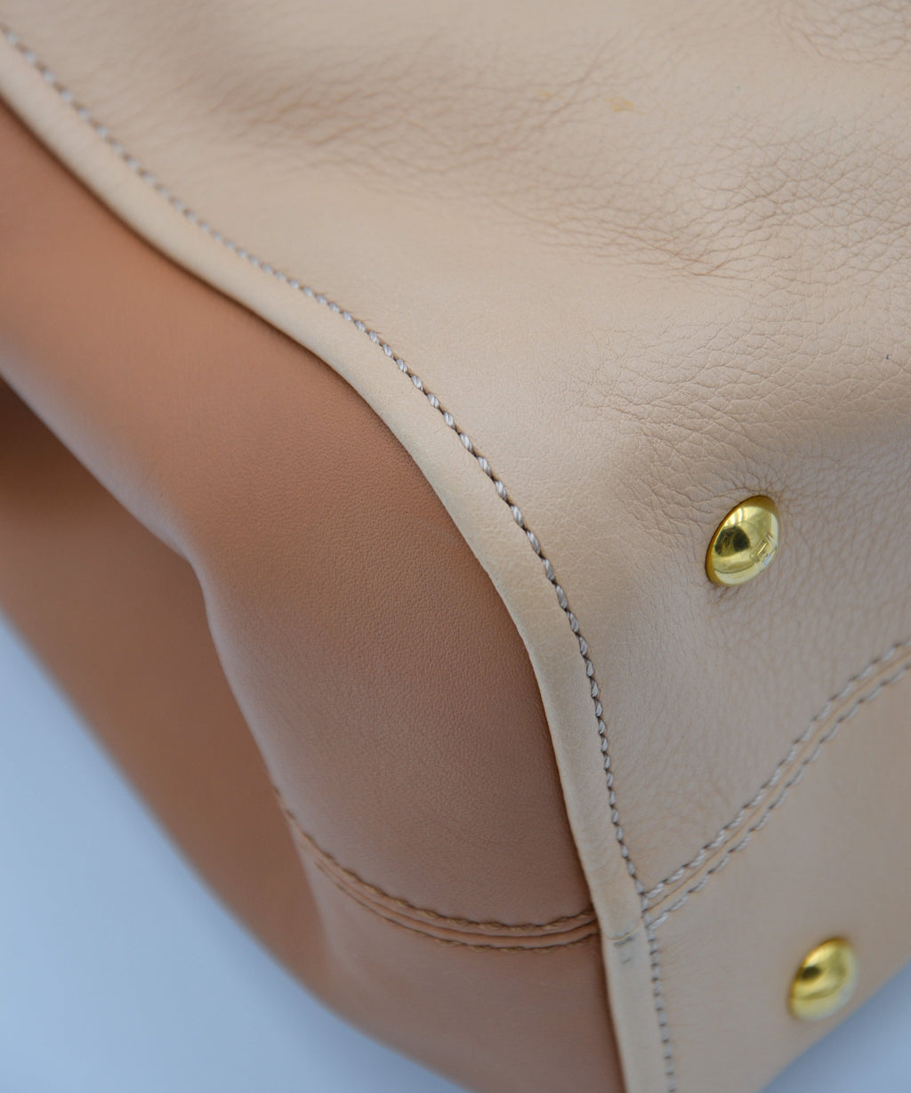 Sac Fendi Caméléon Bicolore En Cuir