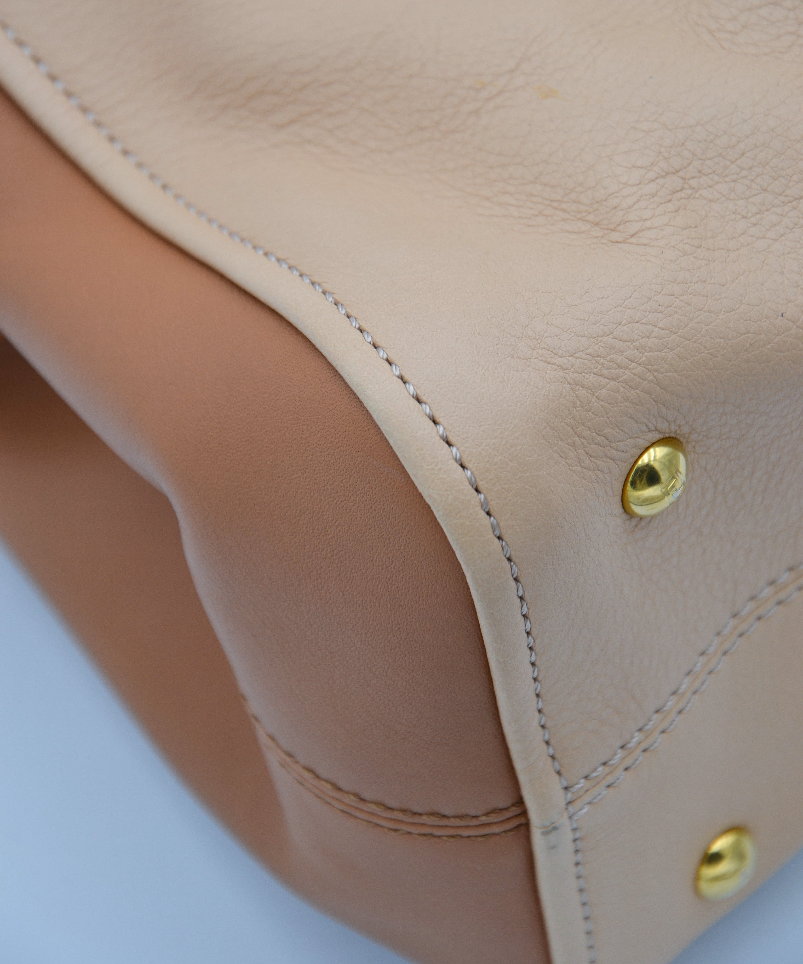 Sac Fendi Caméléon Bicolore En Cuir