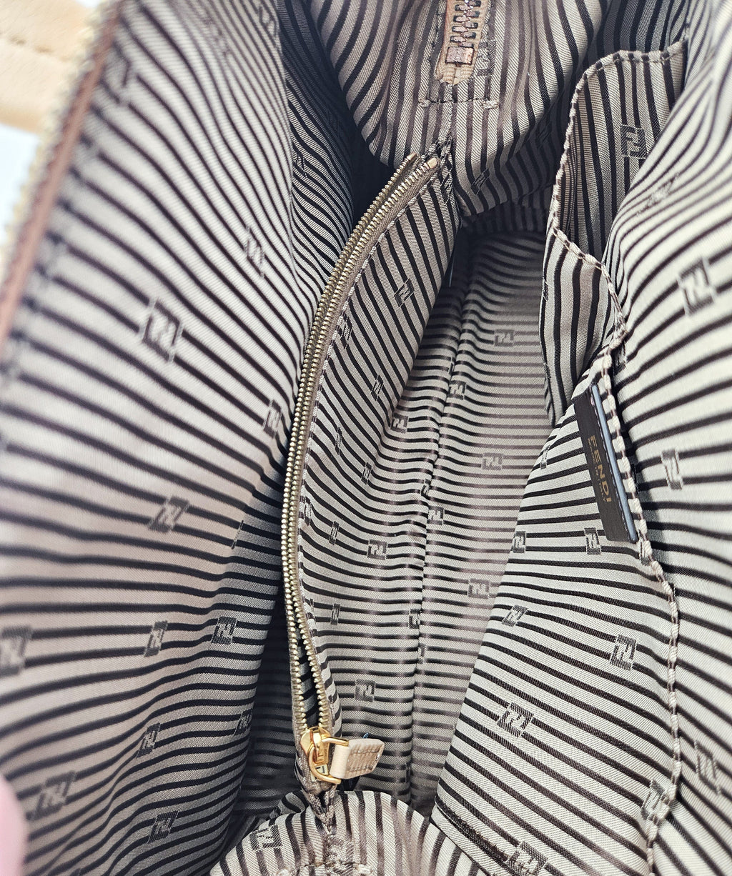 Sac Fendi Caméléon Bicolore En Cuir