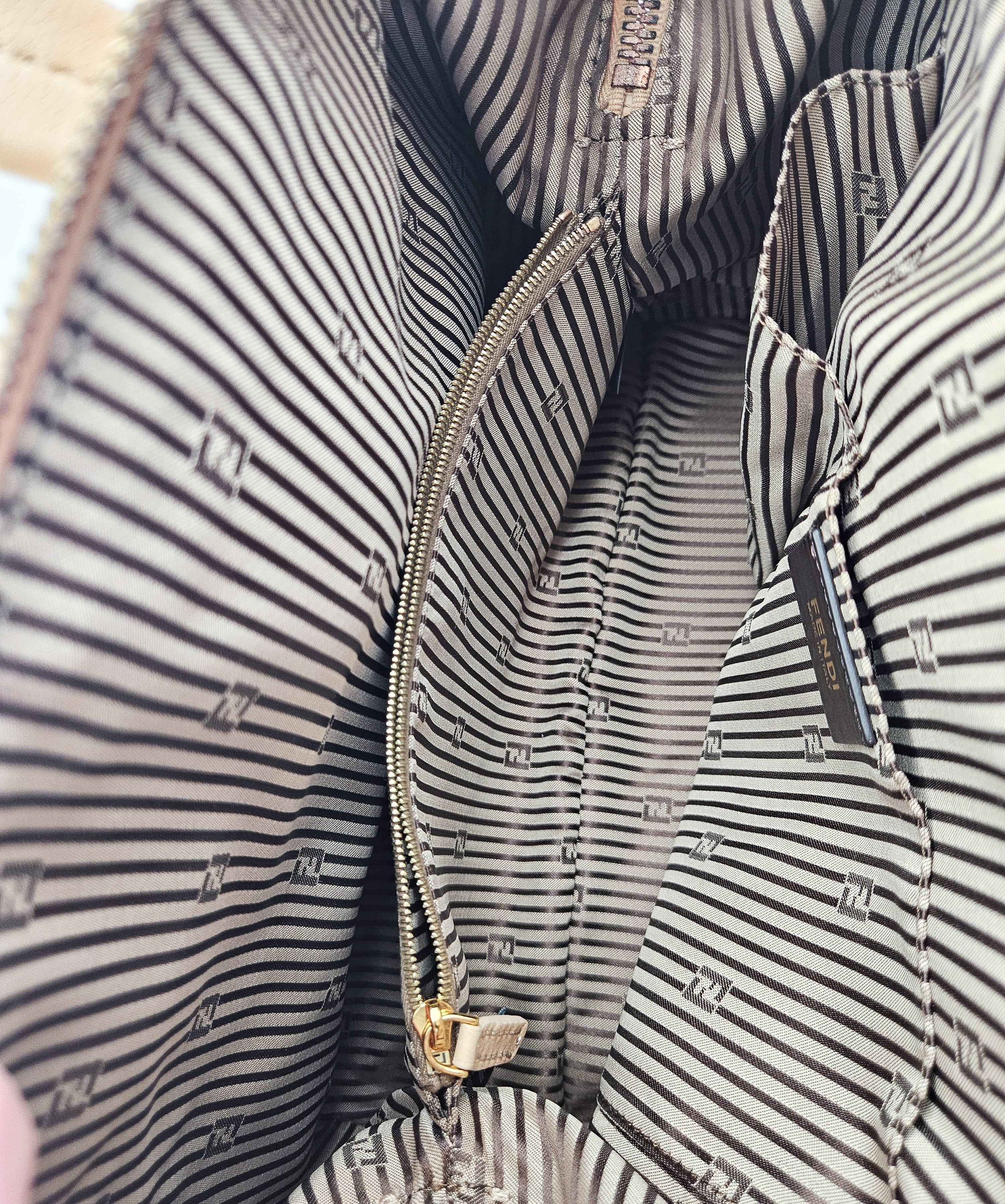 Sac Fendi Caméléon Bicolore En Cuir