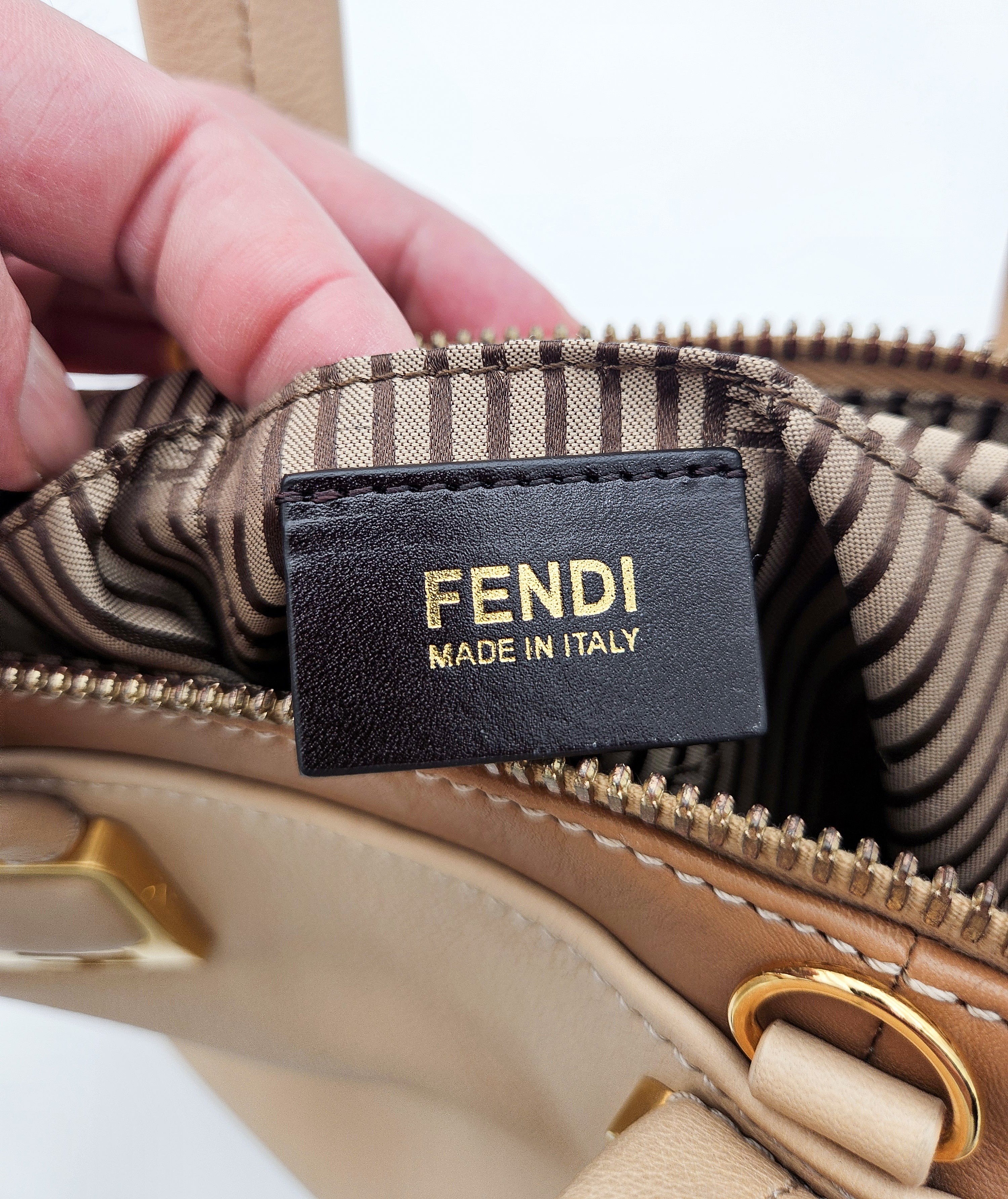 Sac Fendi Caméléon Bicolore En Cuir
