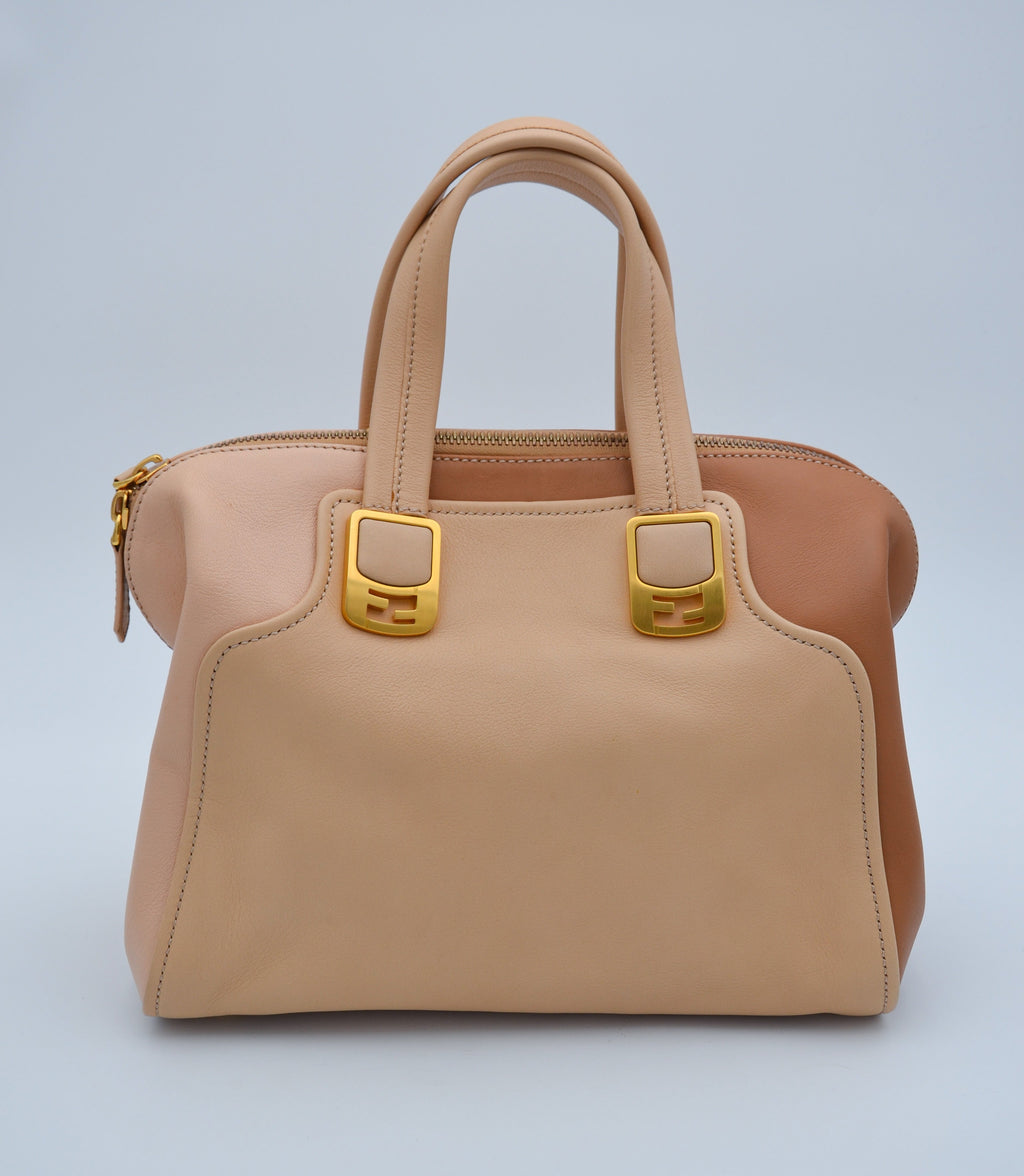 Sac Fendi Caméléon Bicolore En Cuir