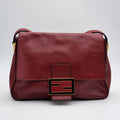 Fendi Mama Baguette Cuir Rouge