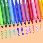 Feutres magiques OMY – 16 couleurs fluos effaçables pour dessins enchantés 