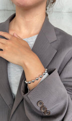 Bracelet Metal Pearl
