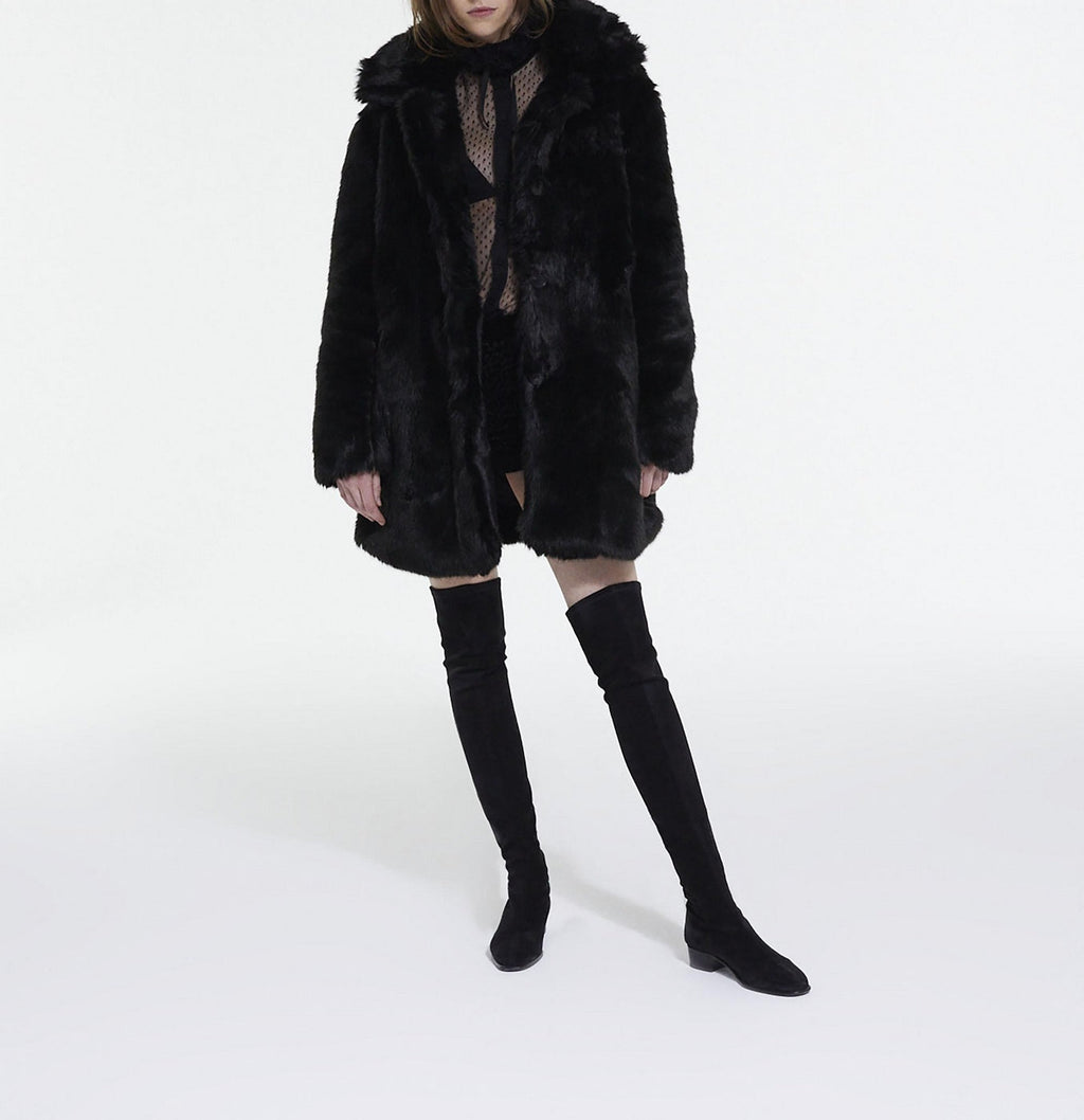 The Kooples - Fausse Fourrure Manches Longues - Femme
