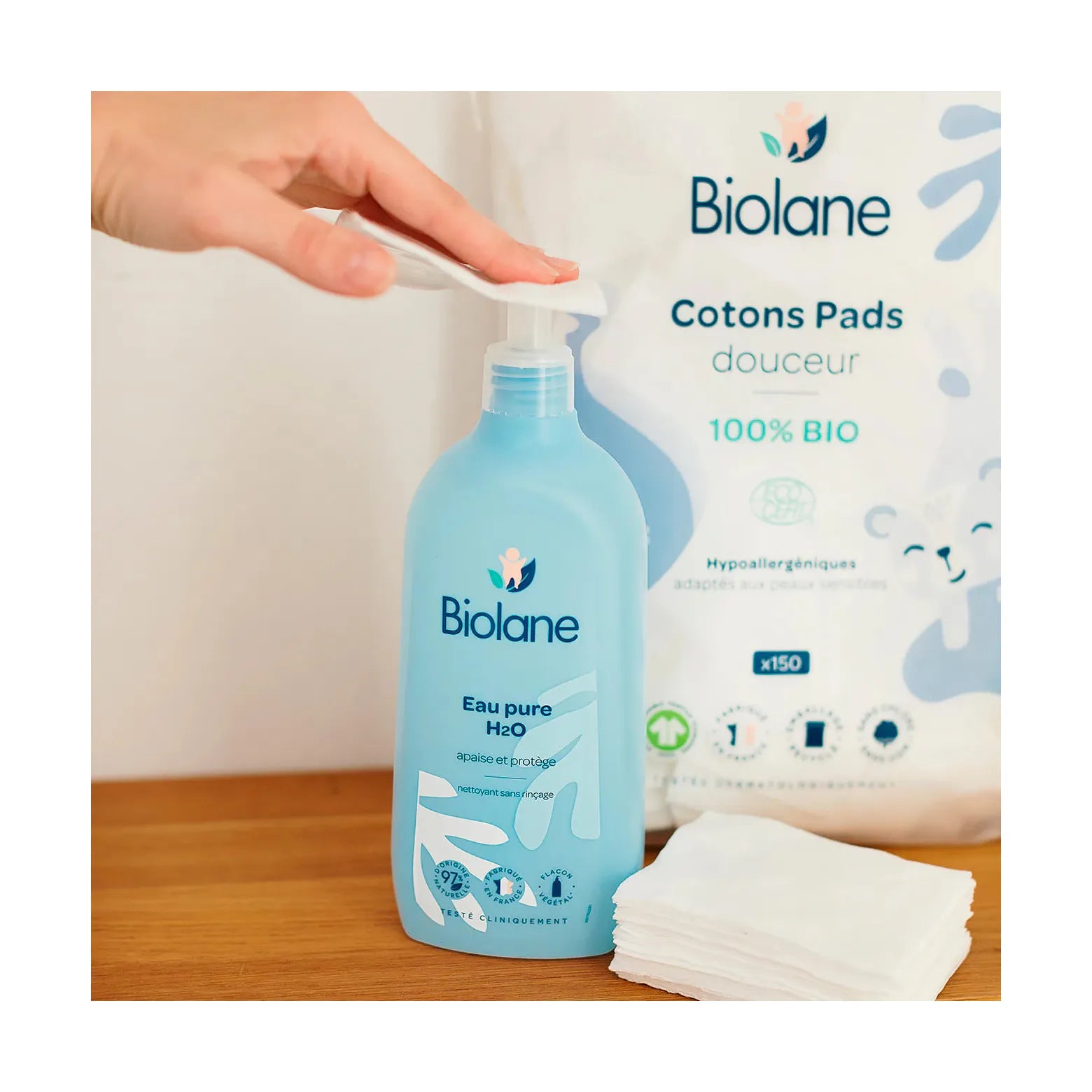 Lot 3X Cotons Pads Douceur - 100% Bio