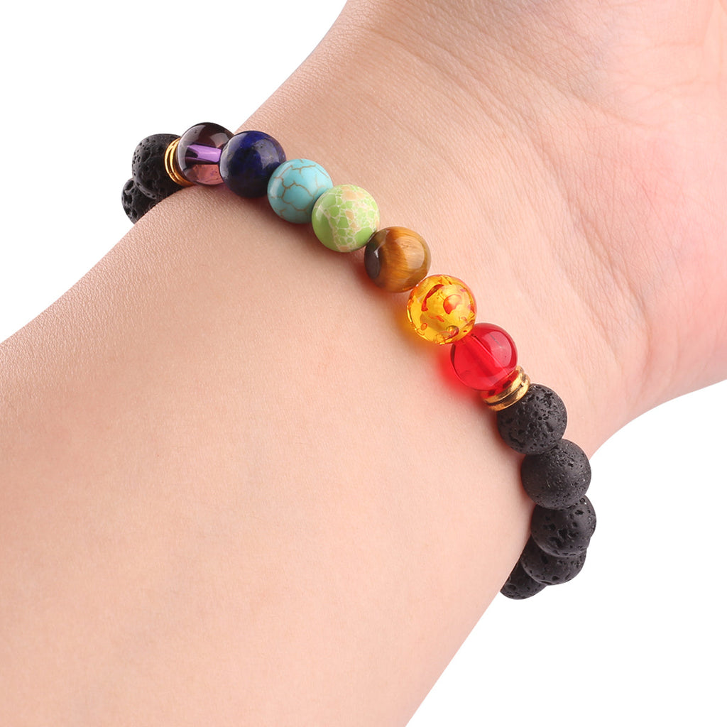 Bracelet De Yoga En Pierres Volcaniques Onamaste