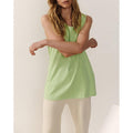 Debardeur Mi-Long Col Rond Fizvalley - Amande Vintage - Femme