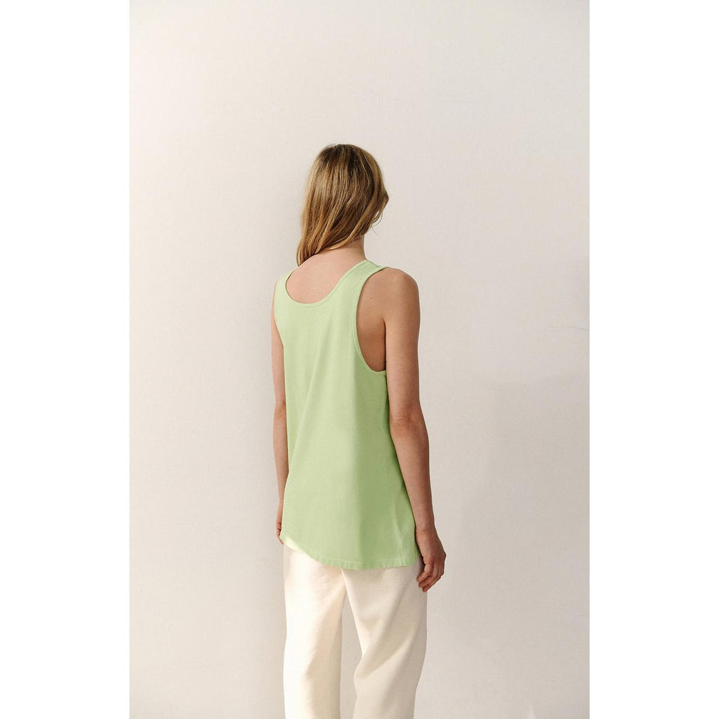 Debardeur Mi-Long Col Rond Fizvalley - Amande Vintage - Femme