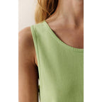 Debardeur Mi-Long Col Rond Fizvalley - Amande Vintage - Femme