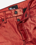 The Kooples - Jean Slim Enduit Rouge - Femme