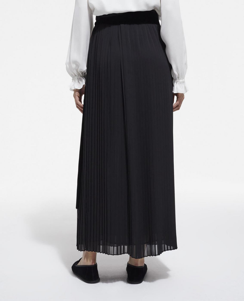 The Kooples - Jupe Plissée - Noir - Femme