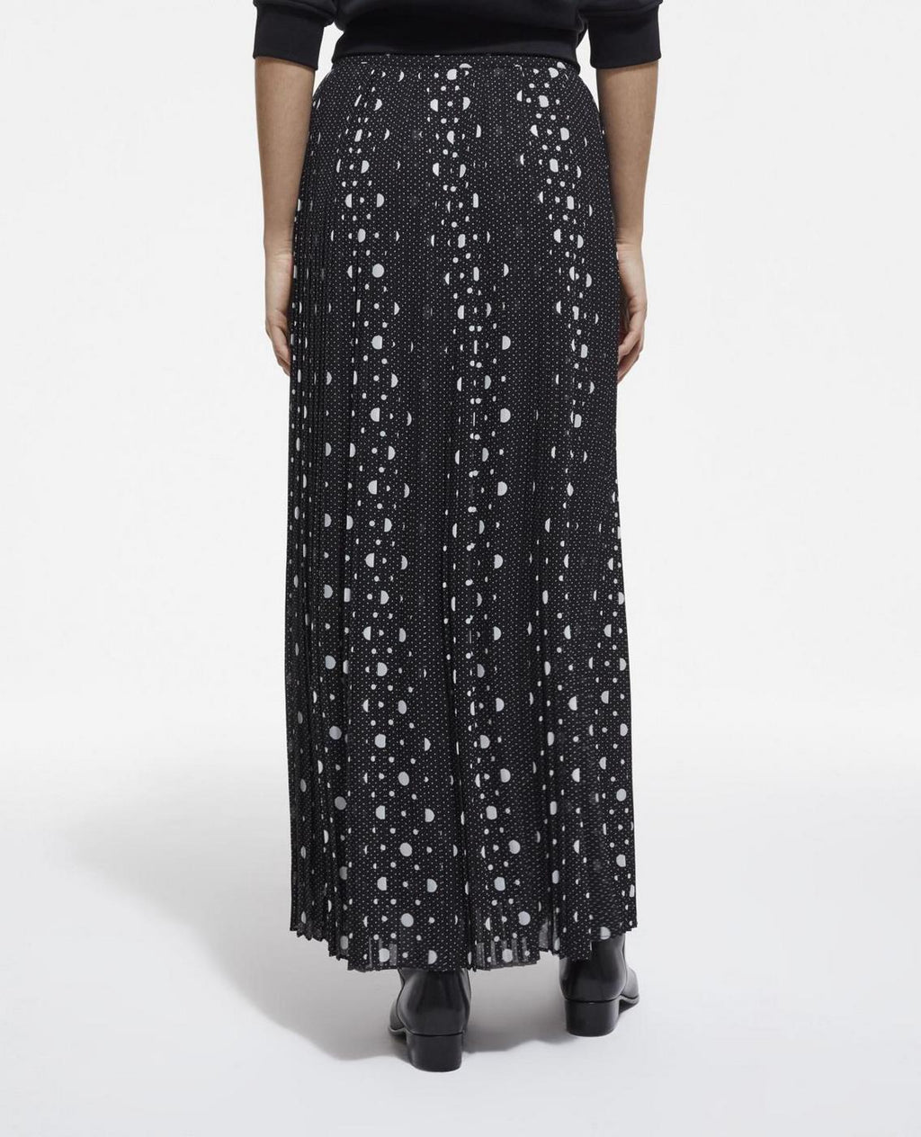 The Kooples - Jupe Plissée - Noir - Femme